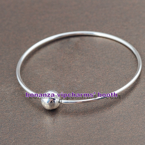 2014 Release Essence Collection 925 Sterling Silver Barrel Clasp Essence Bangle