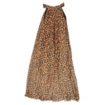 Sleeveless Plus Size Leopard Chiffon Dress Maxi Summer Beach Leopard Dresses image 3