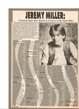 Jeremy Miller teen magazine pinup clipping Teen Idols PIx Growing Pains hottie - £1.95 GBP