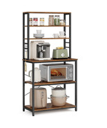VASAGLE Coffee Bar, 31.5 Inches Baker&#39;s Rack for Kitchen with Storage, 6... - $352.79