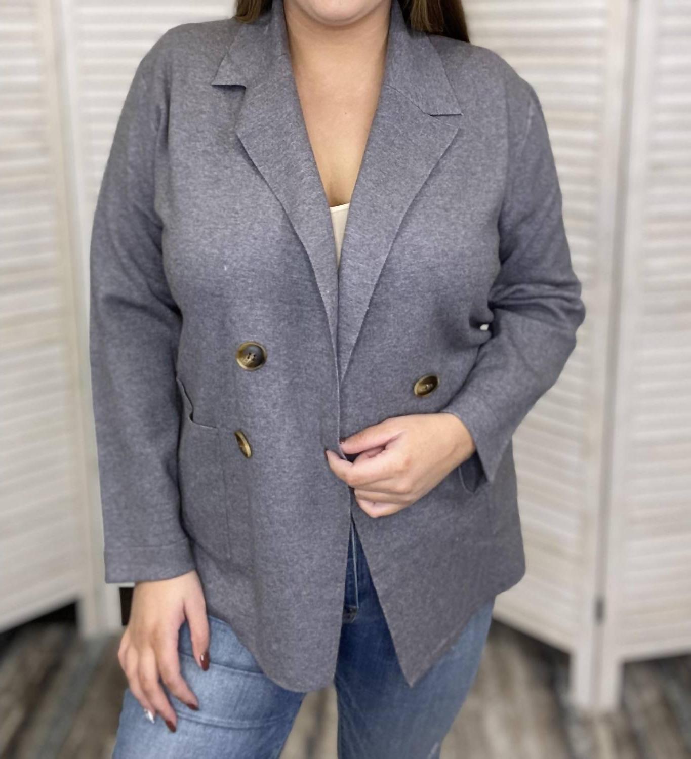 Be Cool Moonlight Workwear Knit Blazer Size S/M - $39.60