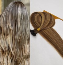18&quot;, 20&quot;, 22&quot; Hand-Tied Weft, 100 grams, Human Remy Hair Extensions #B4/20 - £168.66 GBP+