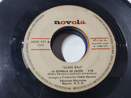 Juan Bau La estrella de David 1973 - LP vinile 7 &quot; Solo el Single sin Ch... - $6.02