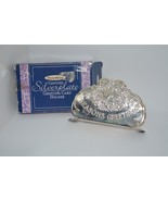 DesignHouse Genuine Silverplated Christmas Seasons Greeting Card Holder VTG - $16.40 CAD