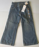 Girls Jeans Size 4 Regular Bootcut  Adjustable Waist 100% Cotton Gymboree - £20.89 GBP