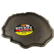 Zoo Med Repti Rock Reptile Food Dish XL brown/tan color - £8.22 GBP