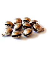 TIBETAN BRASS BELLS LOT of 10 16mm Bead Craft Temple Herding Small Metal... - $186.26 MXN