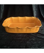 De Silva Terracotta Casserole Dish Orange Scalloped Edge Italy Pottery 1... - $27.15 CAD
