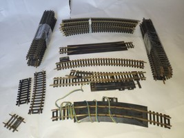 HO Scale  Atlas Snap Track 10=18&quot;R, 20=9&quot; straight, 1 switch, 1=retailer, lot 37 - £27.63 GBP