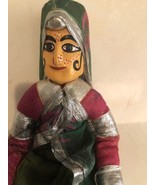 Vintage Puppet On A String In Green Dress Toy ODS1 - £19.53 GBP