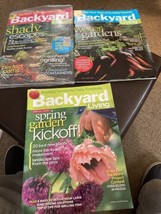 Lot of 3 Backyard Living Magazines - £5.37 GBP