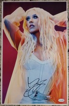 Please Read! Beautiful Christina Aguilera Signed Autographed 11x17 Photo Acoa! - £154.97 GBP