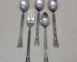 3 Place Oval Soup SPOONS 1 TEASPOON &amp; 1 FORK Siboney Grand Prix Stainles... - £12.05 GBP