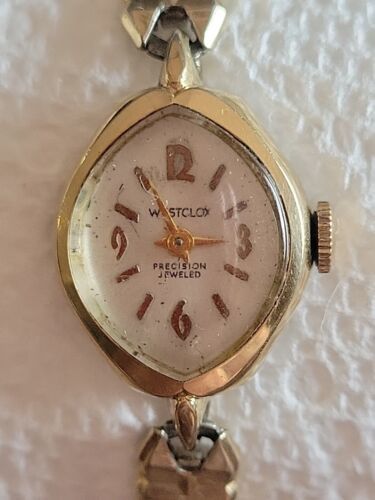 Primary image for Vintage Westclox 10K Gold Filled Wind Up Watch Non Working