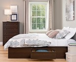 Full Mate&#39;S Platform Storage Bed With 6 Drawers, Espresso - $859.99
