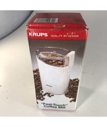 NEW Vintage KRUPS Fast Touch Coffee Mill Grinder Model 203 White in Box - £29.59 GBP