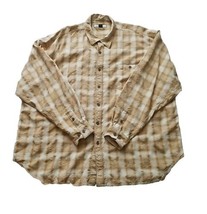 Tommy Bahama Men XXL  100% Silk Plaid Long Sleeve Button Down Shirt. - £16.64 GBP