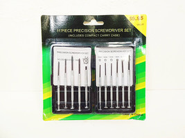 Precision Screwdriver Set 11 pc with Case Screwdrivers Sets Glasses Watches - £4.97 GBP+