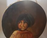 Vintage Signed LOBATOS Hand Crafted SOUTHWESTERN Musical DRUM - $135.99