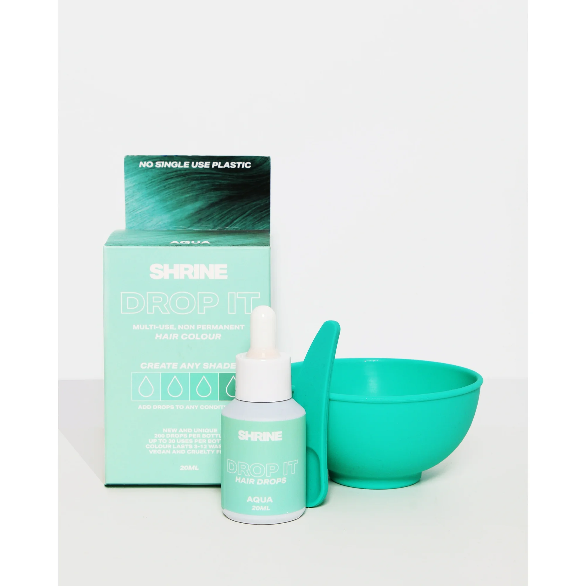SHRINE DROP IT AQUA Toning Drops - Semi-Permanent Hair Toner Color | NEW - $41.01 CAD