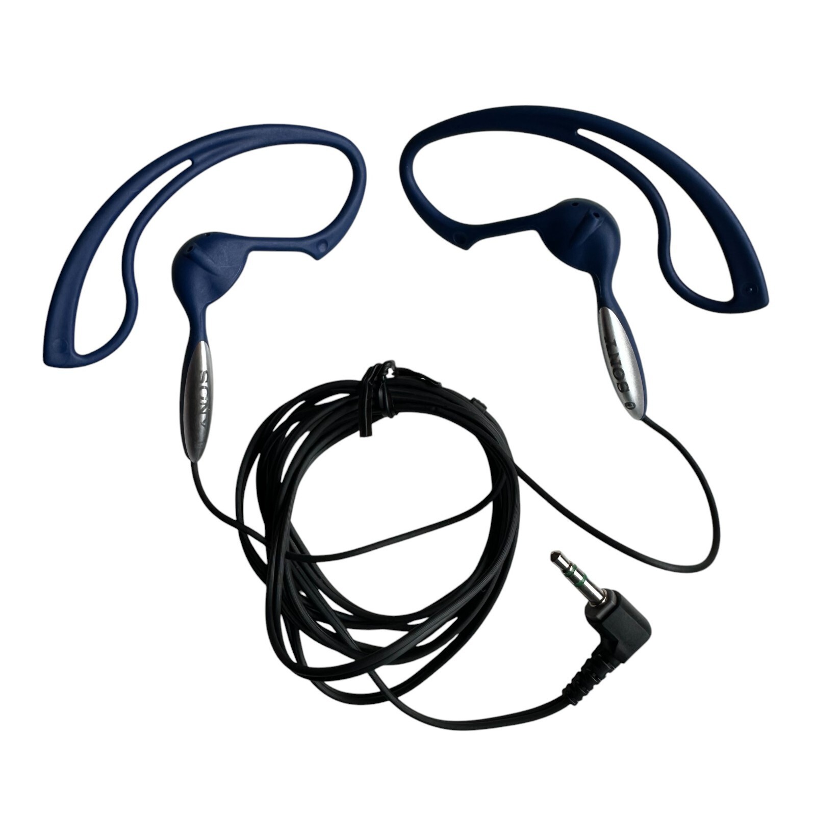 Sony Walkman SPORT Running EARHOOK HEADPHONES Earphone - Blue MDR-J10  			