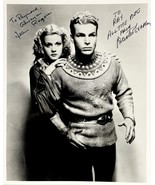 BUSTER CRABBE &amp; JEAN ROGERS Signed Autographed 8x10 FLASH GORDON PHOTO J... - €339,92 EUR