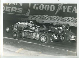 Cary Faas #47 &amp; Billy Boat #2 CRA Sprint Car Photo 5&quot;x7&quot; Ascot Park - £17.16 GBP