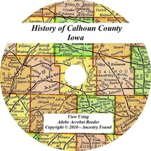 1915 History &amp; Genealogy Of Calhoun County Iowa Rockwell City Manson Ia Families - £4.69 GBP