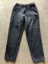 Women&#39;s Vintage 80s Chic USA Black Gray Fade High Rise Mom Jeans Denim 1... - $29.69