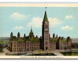 Houses of Parliament Ottawa Ontario Canada UNP WB Postcard Z3 - £1.52 GBP