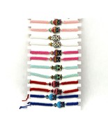 Adjustable Bracelets with a Colorful Abstract Owl Design - Choose Color - $13.70 CAD