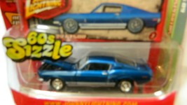 JOHNNY LIGHTNING 60&#39;S SIZZLE SERIES &#39;68 SHELBY GT500 METALLIC BLUE FREE ... - £10.94 GBP