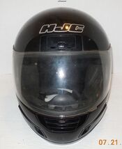 HJC CS 12 Full Face Motorcycle Helmet Black Sz L Snell DOT Approved - $41.55