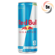 5x Cans Red Bull Regular Flavor Sugar Free Energy Drink | 8.4oz | Fast Shipping! - £18.72 GBP