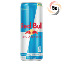 5x Cans Red Bull Regular Flavor Sugar Free Energy Drink | 8.4oz | Fast S... - $23.42