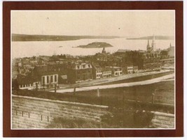 Nova Scotia Laminated Postcard RPPC View of Brunswick St &amp; George&#39;s Island 1890s - £2.33 GBP