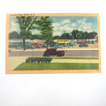 Linen Postcard Elmira New York Langdon Plaza Cars Vintage 1930-40s UNPOS... - £4.69 GBP