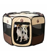 WORDERFUL Pet Playpen Dog Outdoor House Foldable Fence Crate Kennel Play... - $29.69