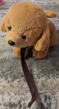 Keel Toys Golden Lab Retriever Dog Plush Animal with Leash - $17.95