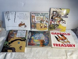 Lot 6 Calvin And Hobbes &amp; Garfield Bill Watterson Book Set Comics Collection - £27.55 GBP