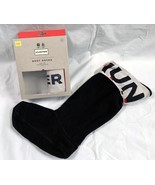 New Hunter Original Tall Welly Boot Socks Black Fleece Exploded Logo Large - £33.24 GBP