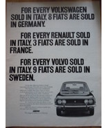 Vintage Fiat Print Magazine Advertisement 1971 - €4,30 EUR