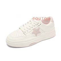 TOUTOU sneakers, Stylish and breathable casual flat sneakers, Beige pink - £51.65 GBP
