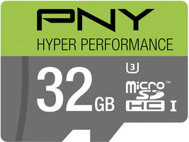 New Pny P-SDU32GU365G-GE 32GB Micro Sdhc Class 10 UHS-I/U3 Memory Card 65MB/sec - £14.83 GBP