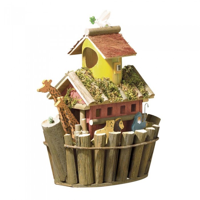 Birdhouse Noahs Ark MDF Wood Plywood Yard and Garden Decor Brand New - $49.95