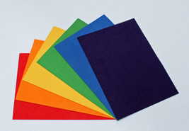 Ultrasuede® ST (Soft) Assorted 6 Piece Rainbow Brights 5&quot;x 7&quot; pieces (U0... - $9.97