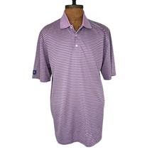 Brooks Brothers Polo Shirt Mens XL St Andrews Links Purple Striped - £33.24 GBP
