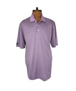 Brooks Brothers Polo Shirt Mens XL St Andrews Links Purple Striped - £33.10 GBP