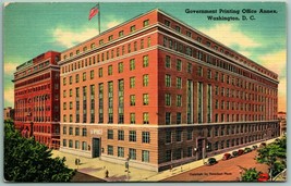 Government Printing Office Annex Building Washington DC UNP Linen Postcard H14 - £3.77 GBP