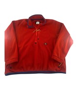 REI Sweatshirt Womens 2XL Dk Orange Blue Lined Fleece Outdoors 1/4 Zip P... - $24.89 CAD
